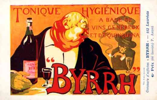 Advert Tonic Byrrh Cigarette French Poster