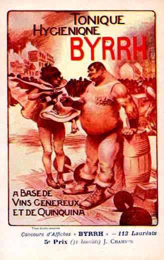 Advert Tonic Byrrh Weight Lifter Poster