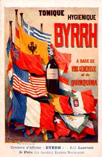 Advert Tonic Byrrh Flags Poster French