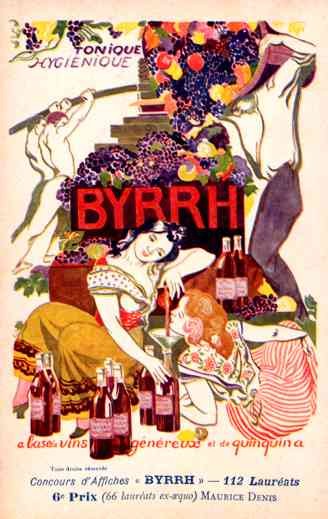 Advert Tonic Byrrh Grape French