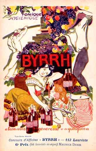 Advert Tonic Byrrh Grape French