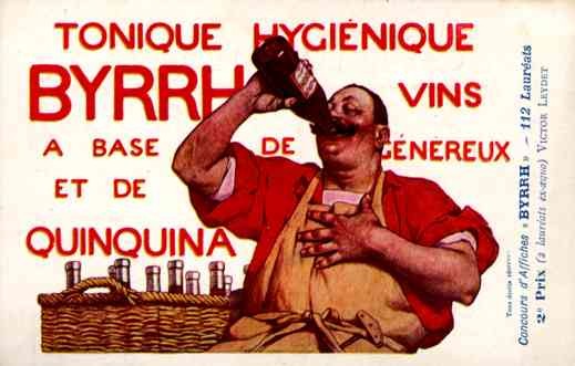 Advert Tonic Byrrh Drinking French