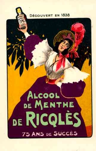 Advert Alcohol Lady French