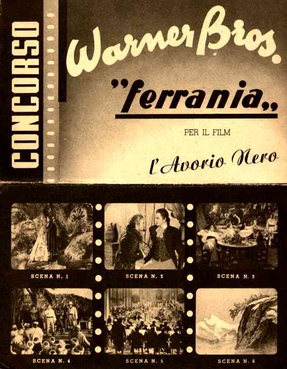 Warner Bros. Movie Advert Novelty Italian