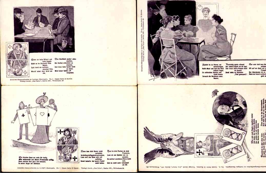 Playing Cards Satire German Set