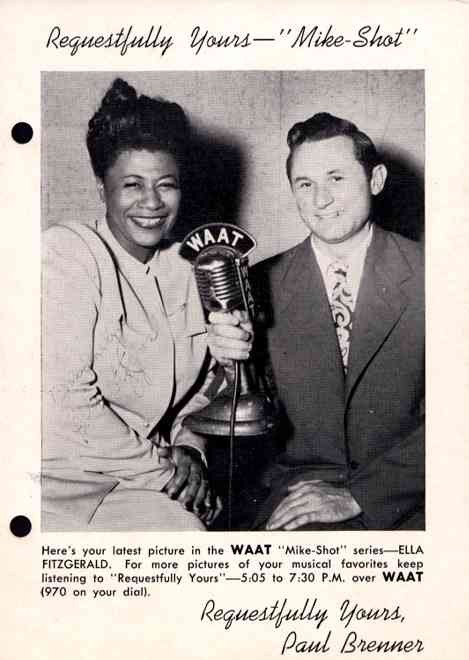 Ella Fitzgerald Advert WAAT Mike-Shot