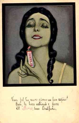 Girl Advert Toothpaste Italian