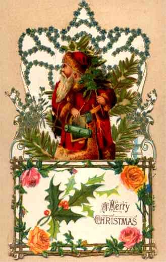 Santa Claus Tree Rose Novelty