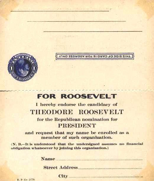 Roosevelt Presidential Campaign Membership