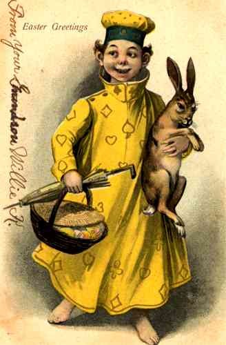 Yellow Kid Rabbit Umbrella Easter