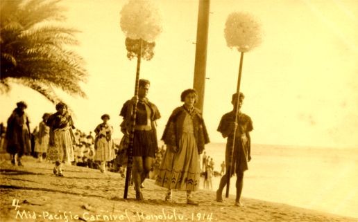 Mid-Pacific Carnival Parade Real Photo