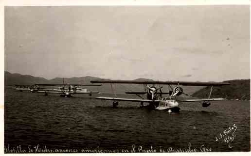 Flying Boat Clippers & Ocean Liner Real Photo