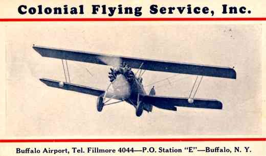 Colonial Airways System Biplane NY