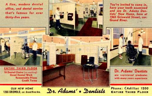 Advert Dr. Adams Dental Office Linen
