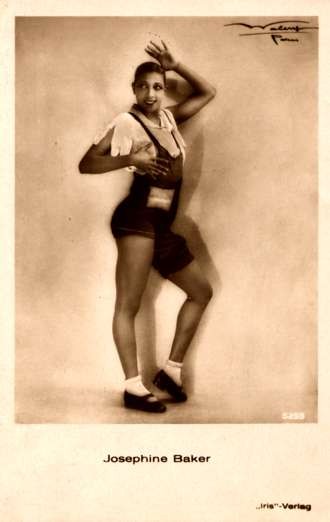 Black Dancer Josephine Baker Real Photo