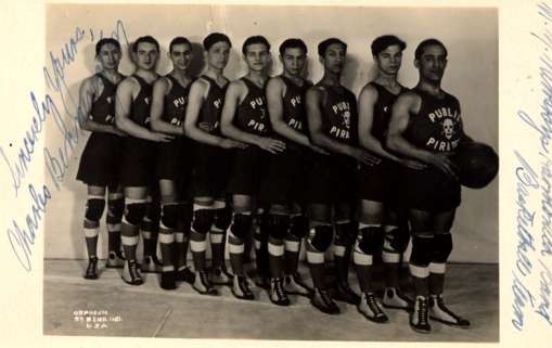 Basketball Team Real Photo