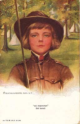 Art Nouveau Boileau Girl Scout