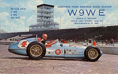 Auto Race Indianapolis Radio W9 WE