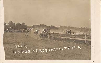 Horse Racing Missouri Real Photo