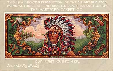 Seattle Exposition Carpet Indian Advert