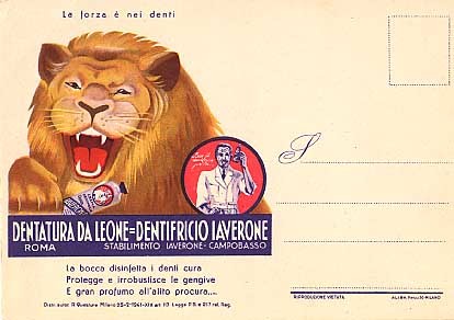 Dental Paste Lion Italy Advert