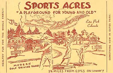Golf Estes Park Colorado Advert
