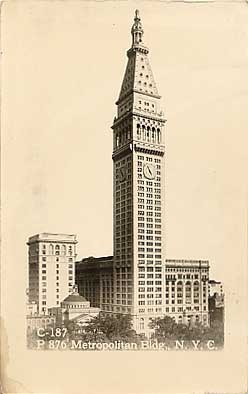 Metropolitan Building New York City RPPC