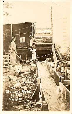 Gold Mining Yukon Real Photo