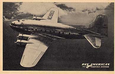Pan-American Airways Airplane Advert