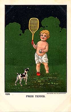 Tennis Boy Dog