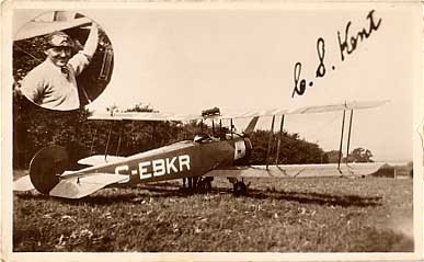 Pioneer Aviation Biplane Real Photo