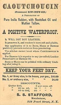Waterproof Rubber NYC Advert Pioneer