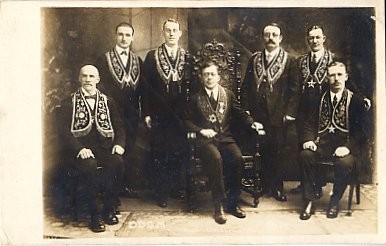 Masonic Men Real Photo Fraternal