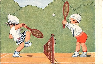 Tennis Players Comic