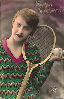 Tennis Player Real Photo French