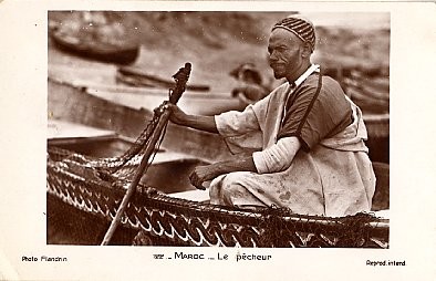 Morocco Fisherman Real Photo