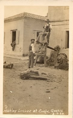 Making Lumber Greek Real Photo