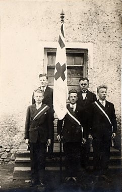 Red Cross Guard Real Photo