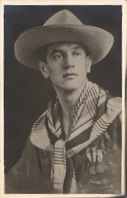 Real Photo Boy Scout Portrait