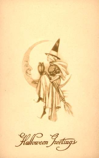 Witch on Moon Owl