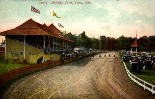 Harness Racers at Race Track Lima Ohio