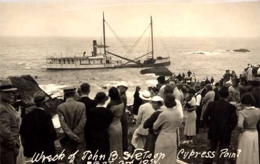 Shipwreck Spectators Real Photo