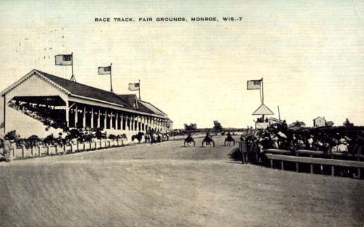 Harness Racers at Race Track