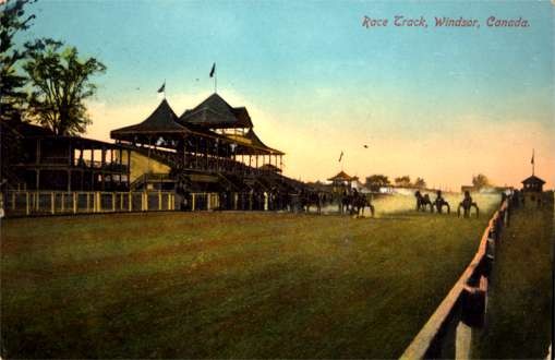 Harness Racers at Horse Track Windsor Canada