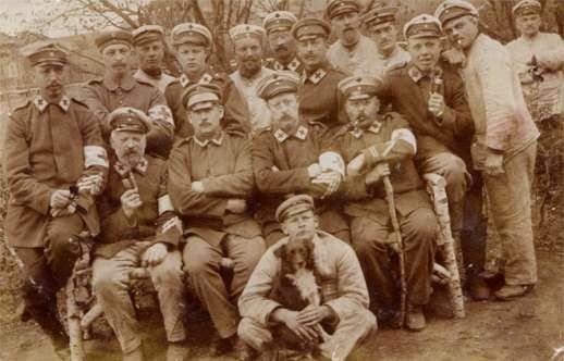 Red Cross Orderlies WWI Real Photo