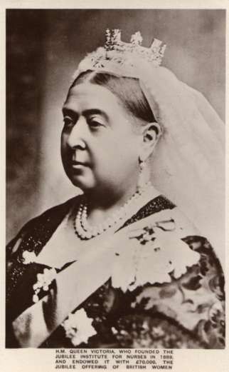 British Queen Victoria Tuck Real Photo