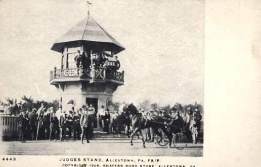 Harness Racer Judges Stand Fair Allentown PA