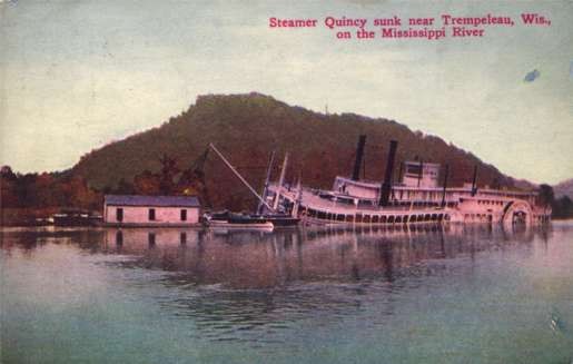 Wrecked Steamboat near Trempeleau WI