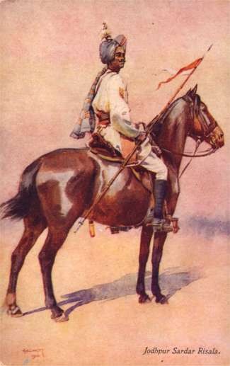 Indian Soldier on Horse