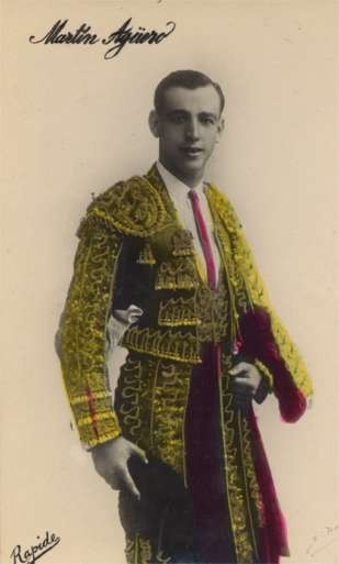 Bullfighter Tinted Real Photo